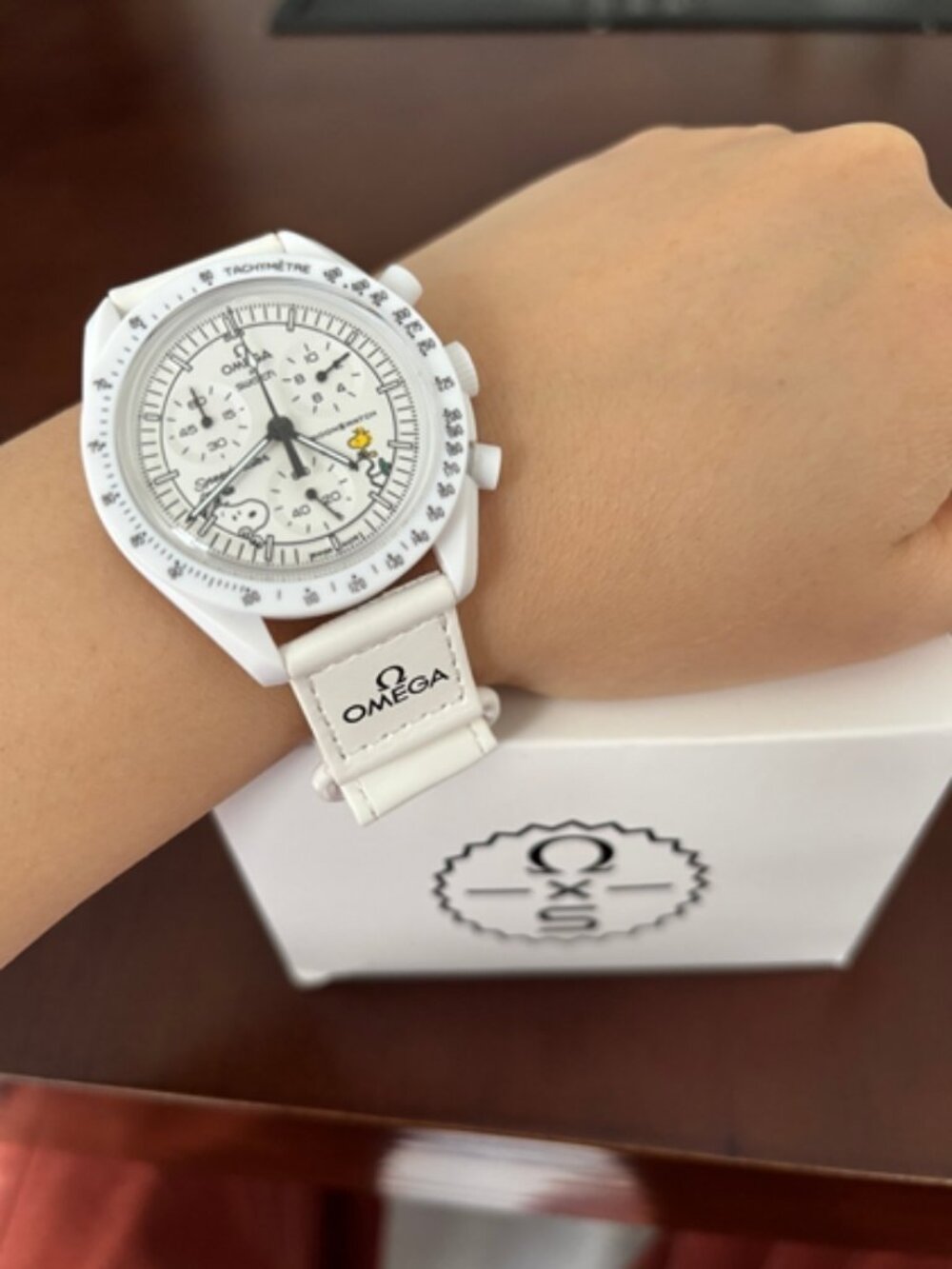 🎨OMEGA 🎨 fashionable white battery watch